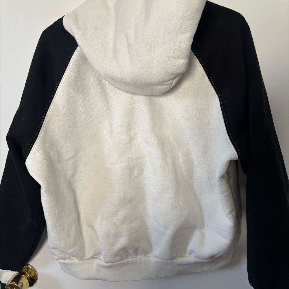 PacSun Black and White Budweiser Collab Hoodie Chic 2023 Fashion - Picture 4 of 6